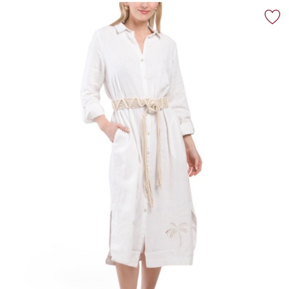 Calypso St. Barth NWT Linen Shirt Dress Size XL